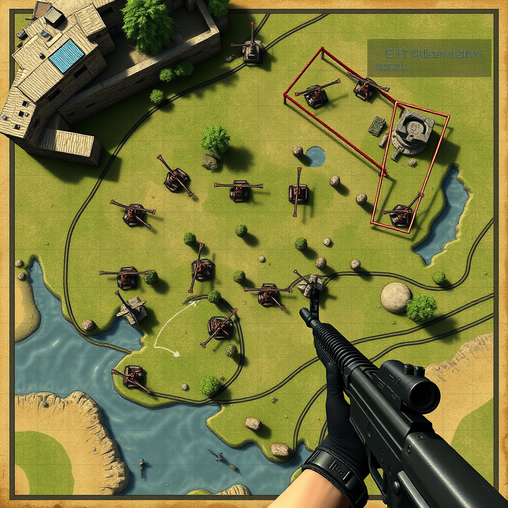 Counter-Strike 2 tactical map showing strategic positions and team formations with Hungarian players analyzing gameplay mechanics